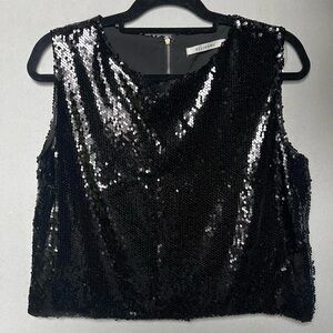 Sequin Relaxed Fit Crop Top